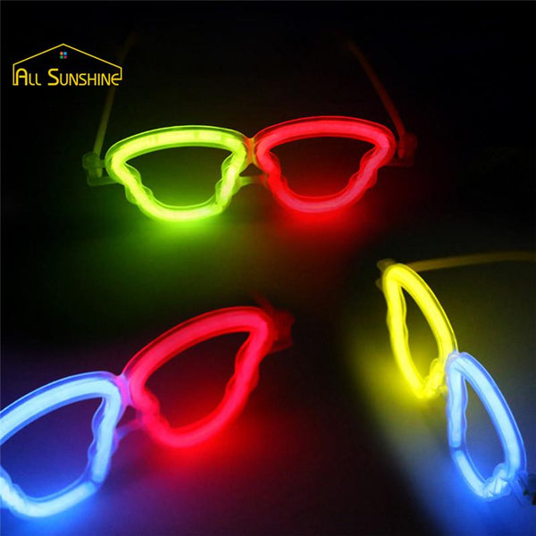 10 Multi Colour Glow Fluorescence LED Glasses - LADSPAD.UK