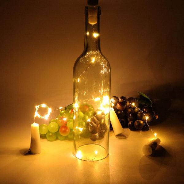 10 LED Copper Wire String Fairy Light With Bottle Stopper - LADSPAD.UK